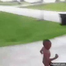 Blurred Black Kid Running meme template