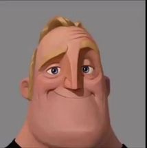 Blurred Mr Incredible becomes uncanny meme template