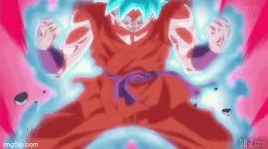 Blurred Goku Kaioken meme template