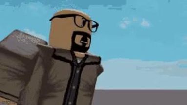 Blurred Roblox Walter white fall meme template