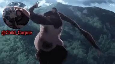 Blurred ChildCorpses Beast Titan template meme template