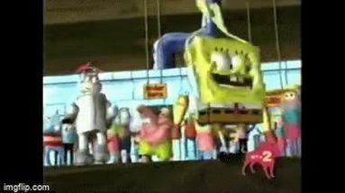 Blurred Spunch bop dance meme template