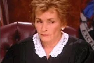 Blurred Judge Judy meme template