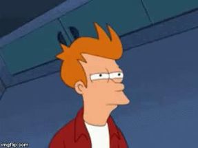 Blurred Futurama Fry meme template