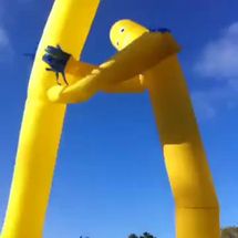 Blurred Tube Man Fight meme template