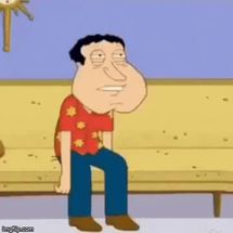 Blurred quagmire toilet meme template