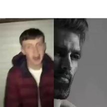 Blurred Giga chad meme template meme template