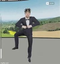 Blurred Clown dance boi meme template