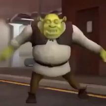 Blurred Shrek Dance meme template