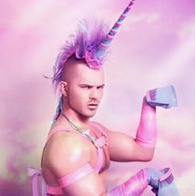 Blurred Unicorn MAN meme template