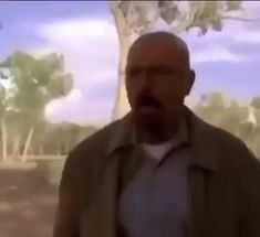 Blurred Walter white walking meme template