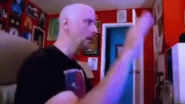 Blurred nostalgia critic computer meme template