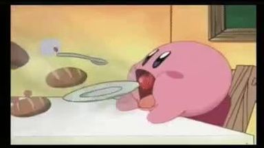 Blurred Kirby Absorption meme template
