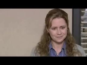 Blurred Pam Cries meme template