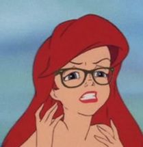 Blurred Hipster Ariel meme template