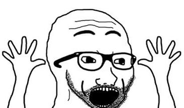 Blurred Soyboy wojack meme template