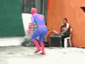 Blurred spiderman gif meme template