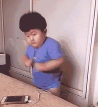 Blurred Fat Baby Dancing meme template