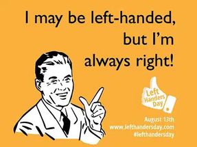 Blurred Happy Left Handers Day meme template