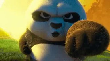 Blurred Kung fu panda meme template