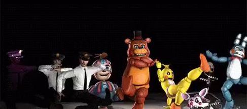 Blurred Fnaf dance meme template