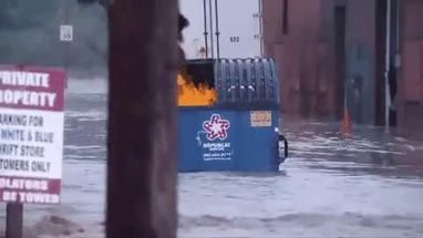 Blurred Dumpster Fire meme template