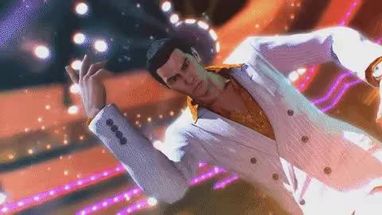 Blurred Yakuza pose meme template