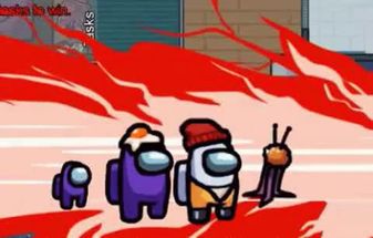 Blurred Among us imposter meme template