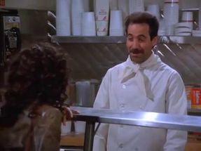 Blurred No soup for you meme template