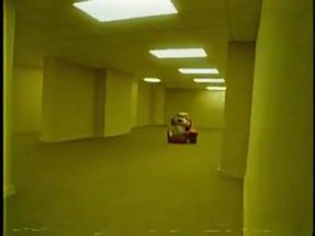 Blurred Talking Ben in the Backrooms meme template