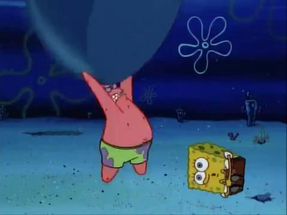 Blurred Patrick reacts to something that he doesnt like meme template