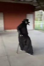 Blurred Plague Doctor Gangstas Paradise meme template