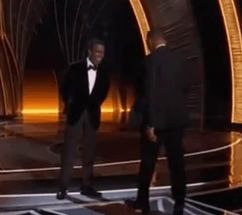 Blurred Will smith slaps Chris rock meme template