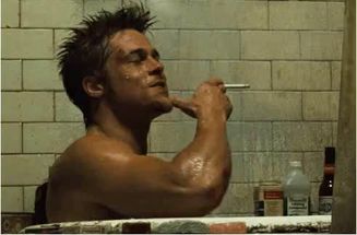 Blurred Tyler Durden meme template