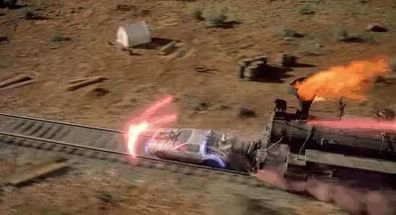 Blurred Back To The Future III Train Gif meme template