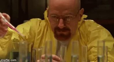 Blurred walter white cooking meme template