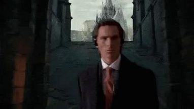 Blurred Patrick bateman walking Elden Ring Edition meme template