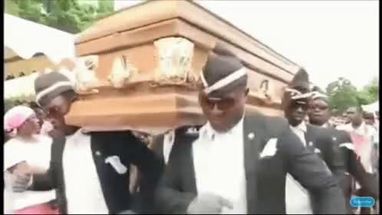 Blurred Ghana Pallbearers Backround meme template