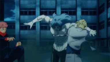 Blurred Mahito beatdown meme template