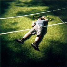 Blurred Tennis Defeat meme template