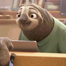 Blurred Zootopia Sloth meme template