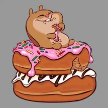 Blurred Donut Hamster meme template