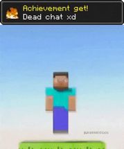 Blurred Minecraft Dead Chat meme template