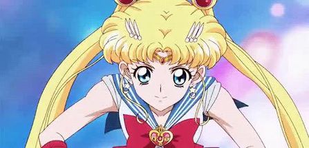 Blurred Sailor Moon Crystal Usagi GIF meme template