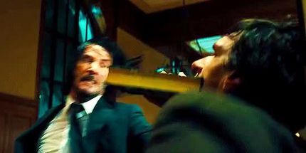 Blurred john wick book meme template