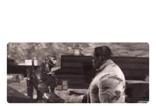 Blurred Raiden and Sen Armstrong handshake and hug meme template