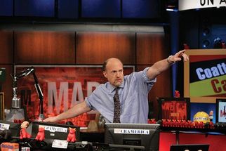 Blurred Mad Money Jim Cramer meme template