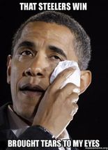 Blurred Steelers win meme template