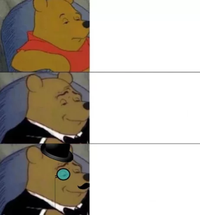 Fancy pooh meme