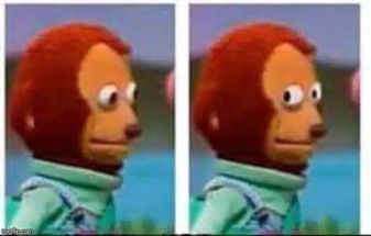 Blurred Side eye meme template